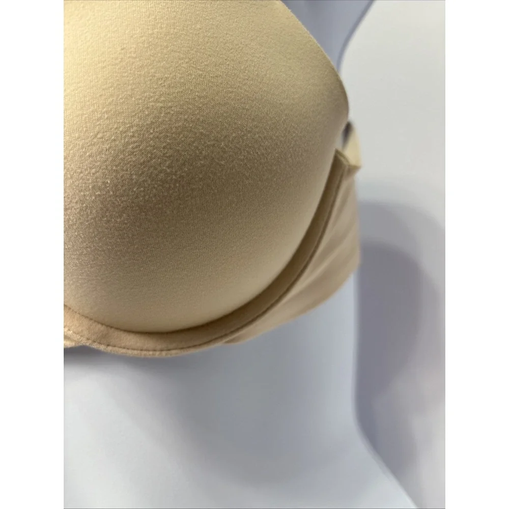 Victoria's Secret Bra 32B Lightly Lined T-Shirt Nude Beige Underwire Sexy RFID‎